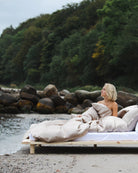 Enkelt silkesengetøj Mocca - Nordic Weaving